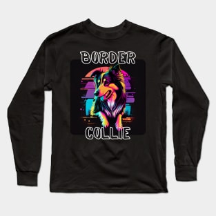 Graffiti Style - Cool Border Collie 2 Long Sleeve T-Shirt